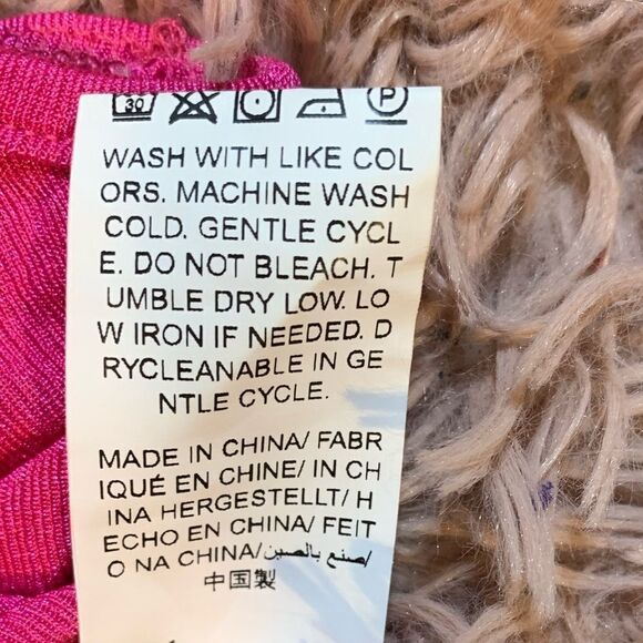 SHEIN S:2XL Hot Pink crop top w/ Wide Leg Pants cord Set with Butterfly Belt EUC - Picture 3 of 9